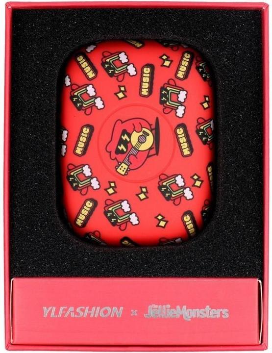 Actual product image Jellie Monster Wired headphones Jellico wireless earphones bluetooth TWS YLFS-06BT red