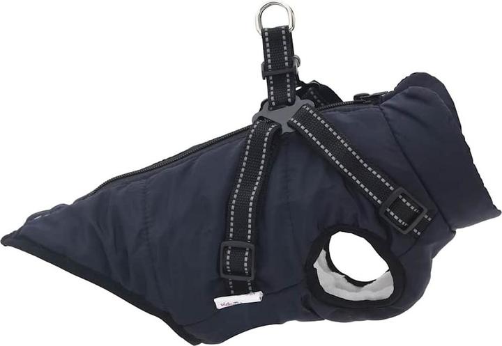 Actual product image vidaXL Dog coat harness Waterproof Reflective (28, Dog coat)