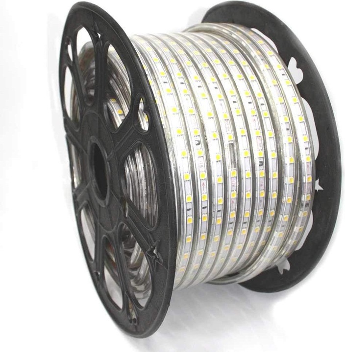 Immagine prodotto Lumina Swiss 50m di striscia LED HD 230V 1455lm/m 15W/m Neutro (Bianco neutro, 5000 cm, Esterno)