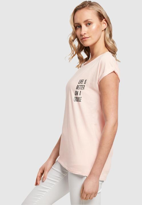 Produktbild Merchcode Ladies Life Is Better Extended Shoulder Tee - 113659 (S)