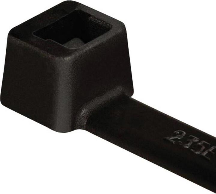 HellermannTyton Cable Tie UV-resistent T40R-PA66W-BK-100 (Kunststoffkabelbinder, 175 mm, 100 Stk.)