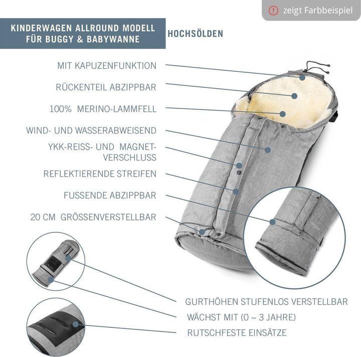 Produktbild Fellhof Lammfell Fusssack Hochsölden