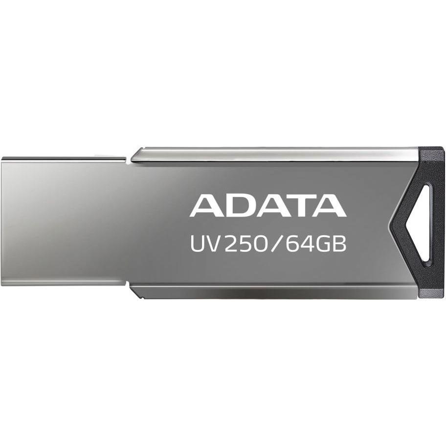 Adata USB 2.0 Flash Drive UV250 16GB BLACK (16 GB, USB-A, USB 2.0), USB Stick, Silber