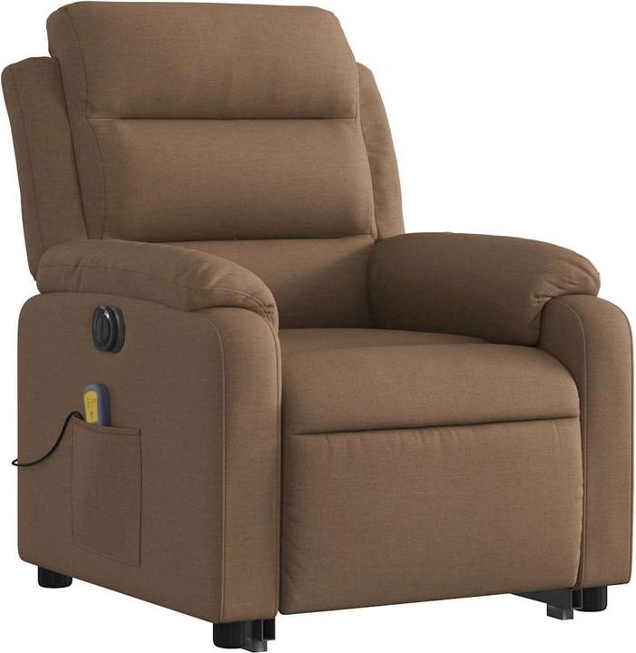 Actual product image vidaXL Electric massage chair with stand-up aid fabric
