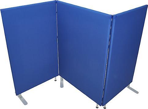 Produktbild eurokraft pro Schallschutz-Trennwand, Wandpaneel, Höhe 1800 mm, Breite 1000 mm, blau (1000 x 1800 x 50 mm)