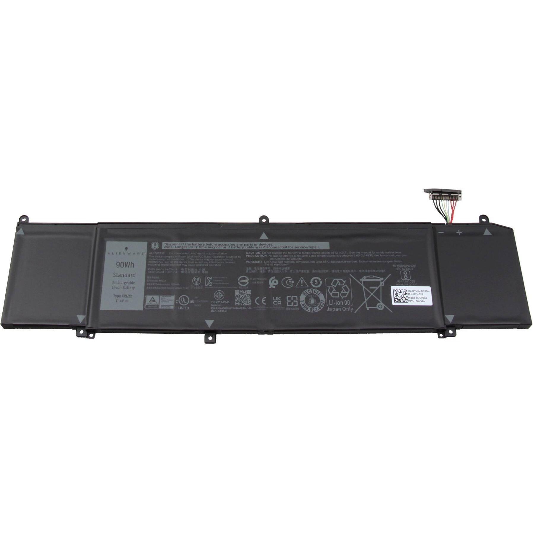 Alienware 6YV0V (6 Zellen, 7500 mAh), Notebook Akku