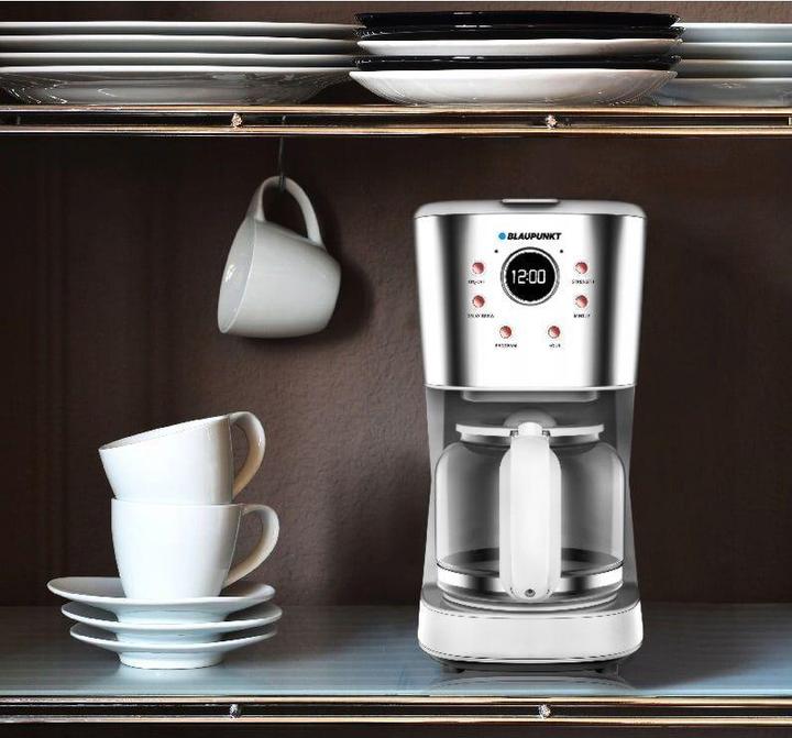 Produktbild Blaupunkt CMD802WH Kaffeemaschine Weiss, Silber Fassungsvermögen Tassen=14 Glaskanne, Display, Warm