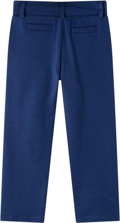 Actual product image vidaXL Children's trousers with drawstring navy blue 128,Material: 95 (128)