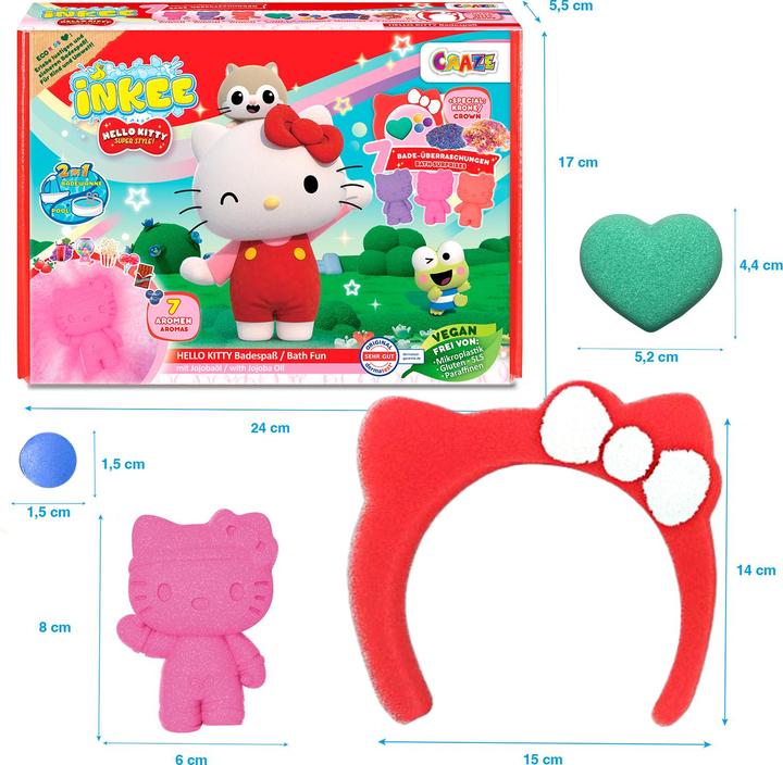 Actual product image Craze Inkee surprise box Hello Kitty (Bath salts, 430 g)