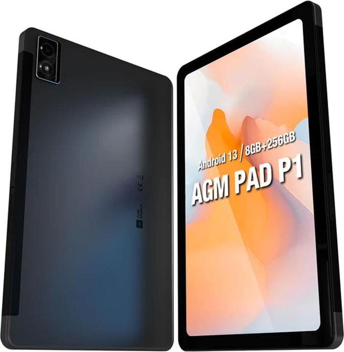 Produktbild AGM P1 PAD 8+256GB 4G 10.36" BLACK (4G, 10.36", 256 GB, Grey)