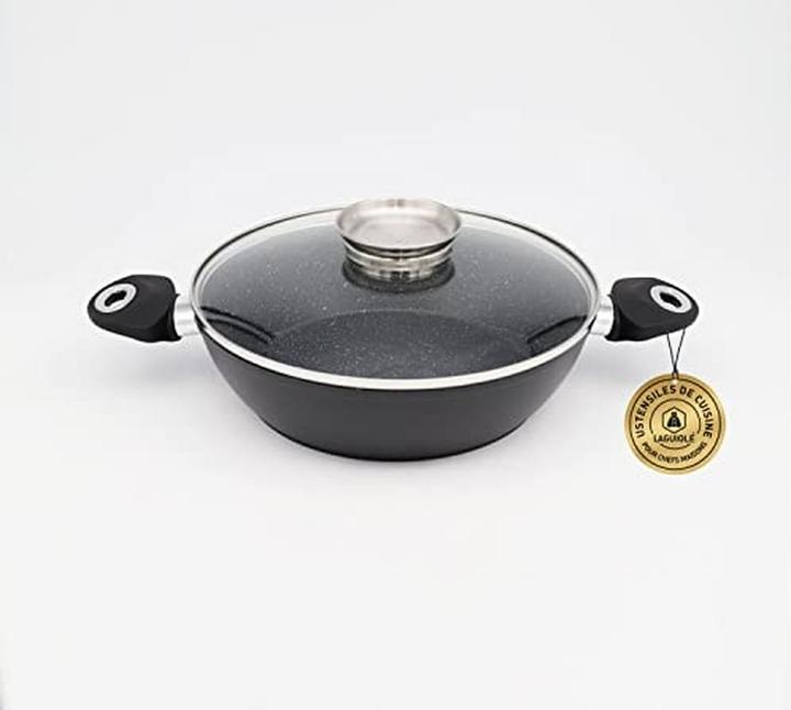 Laguiole 8piece nonstick coating Black Ston induction (Ensemble de casseroles et de poêles de cuisson, Aluminium)