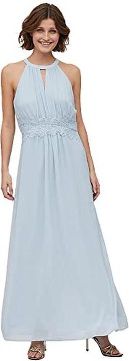 Actual product image Vila Pleated Halterneck Maxi Dress (36)