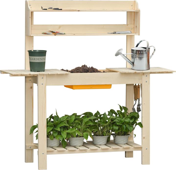 Actual product image Outsunny Planting table with adjustable work surface (100 cm)