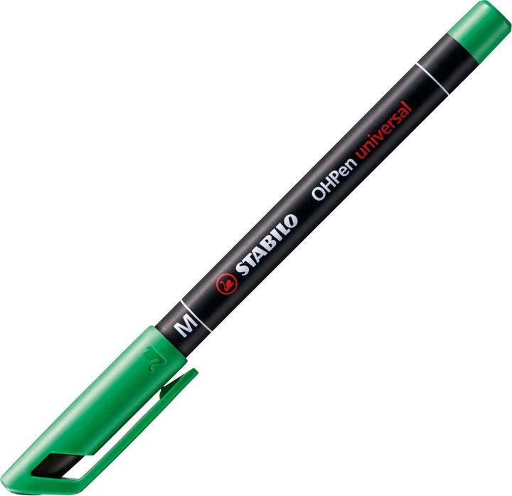 Image du produit STABILO Stylo pour transparents OHPen universal F permanent 10 pièces, vert (Noir, Vert, 0.70 mm, 10 x)