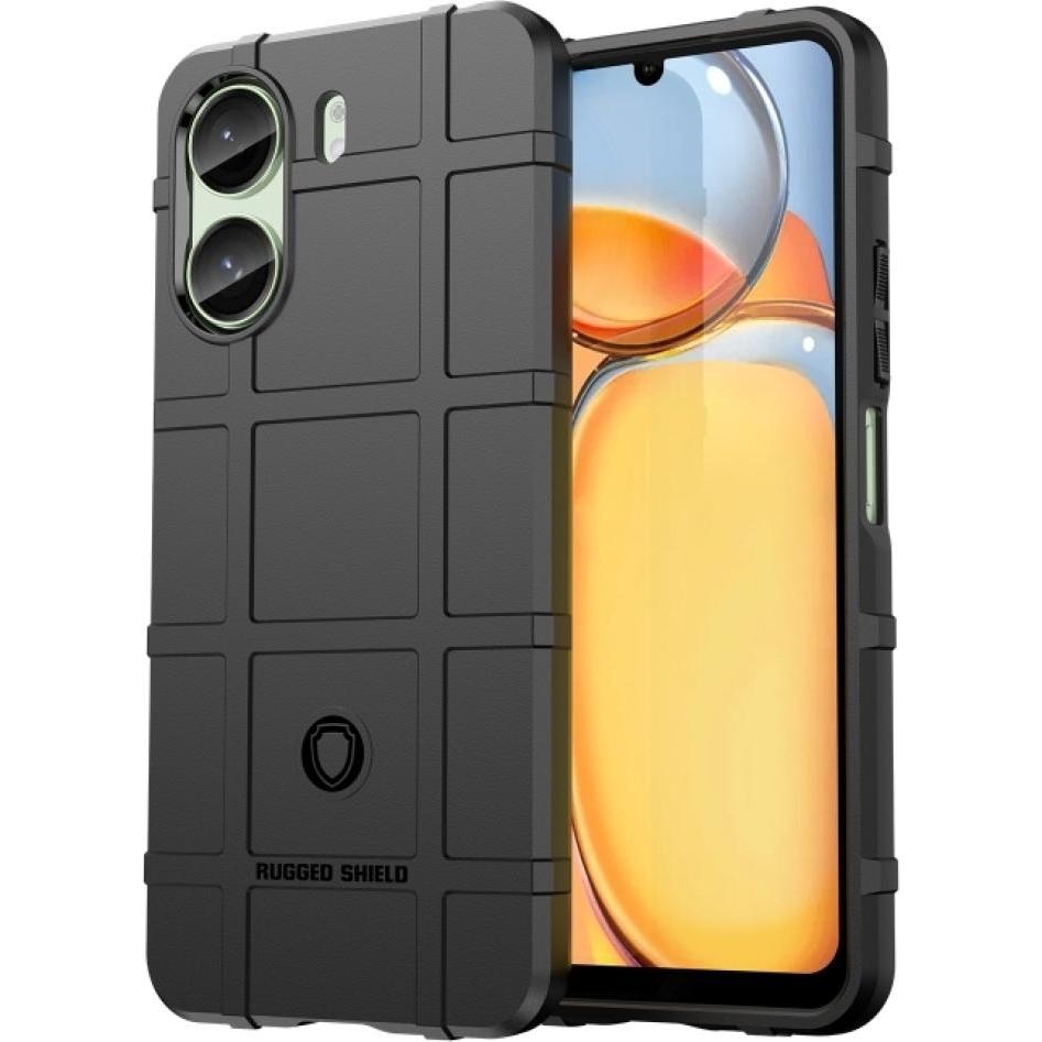 Screenguard Xiaomi Redmi 13C Rugged Shield Hülle (Xiaomi Redmi 13C), Smartphone Hülle, Schwarz