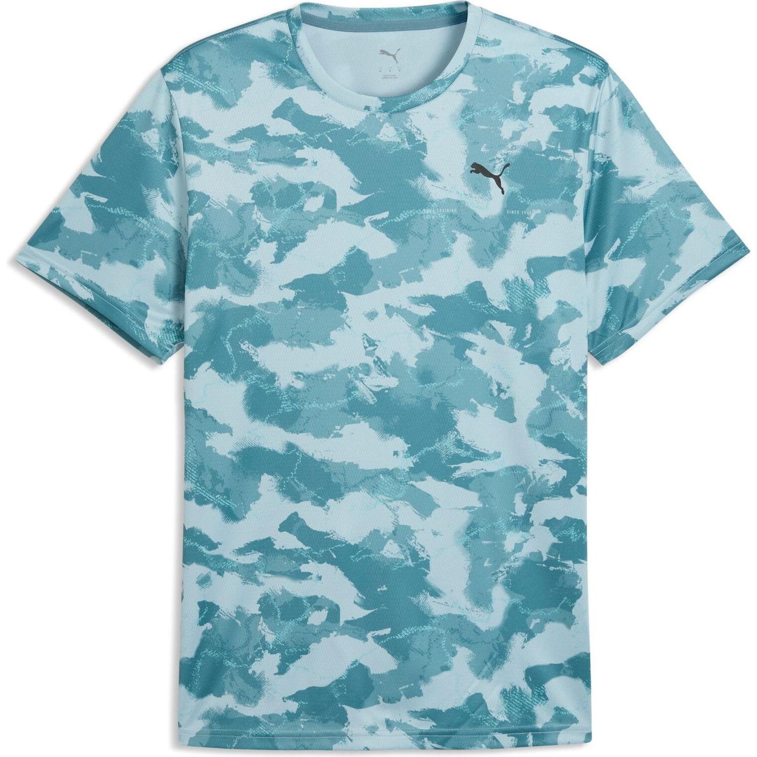 Puma, Uomini, Maglietta sportiva, M Tad Essentials Aop Tee (M), Blu, M