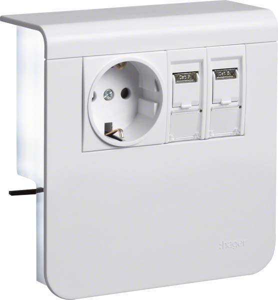 Actual product image Hager Device support SL200809209016 traffic white (2 cm)
