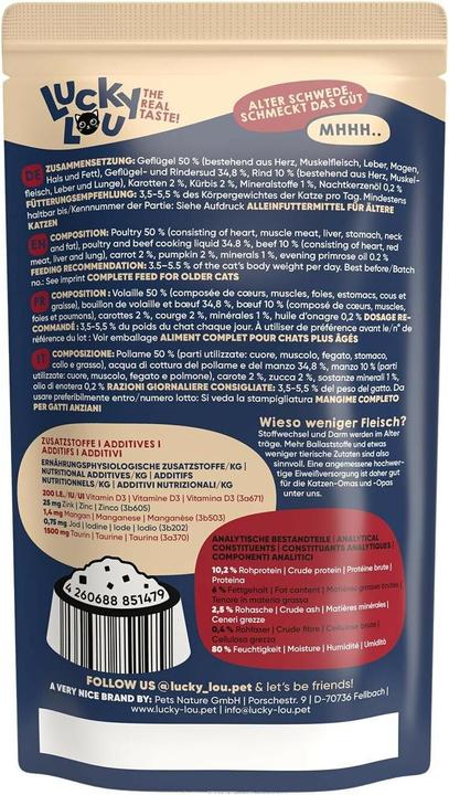 Produktbild Lucky Lou Katzen-Nassfutter (Senior, 1 Stk., 125 g)