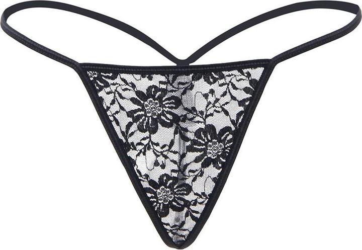 Actual product image Christine Le Duc 2-pack Lace Thongs - Black (L)