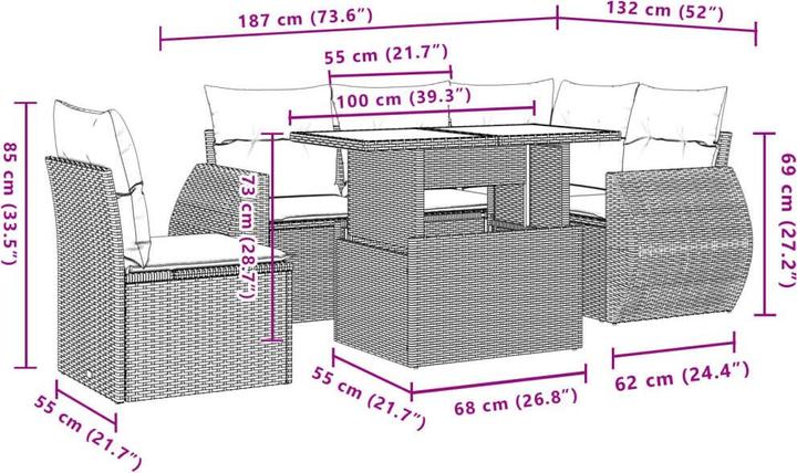 Actual product image vidaXL Zoie