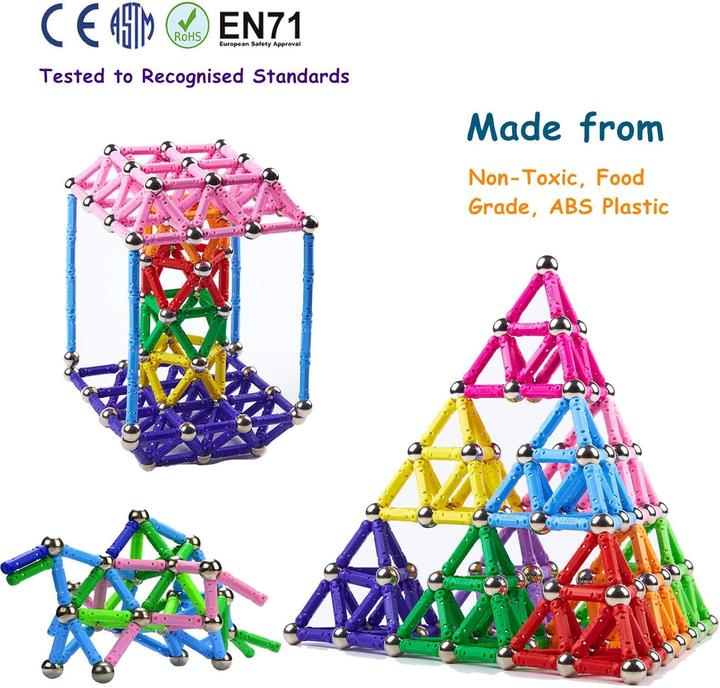 Actual product image Morkka 182-teiliger Magnetbaukasten