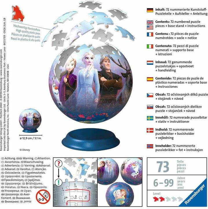 Image du produit Ravensburger Frozen 2 - Ballon (72 pièces)