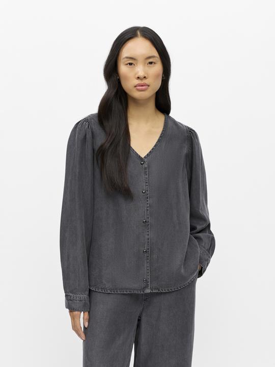 Image du produit Object Geknöpftes V-Ausschnitt Bluse (XL)