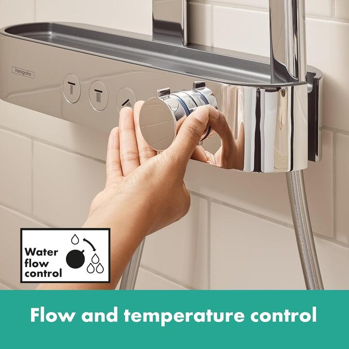 Produktbild hansgrohe Showerpipe 260 2jet mit ShowerTablet Select 400 : Farbe - Chrom