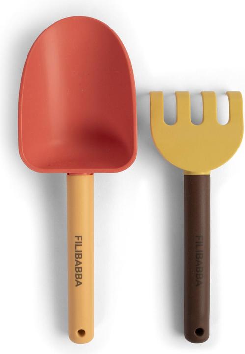 Filibabba Strandset Schaufel und Rechen - Peach Mix