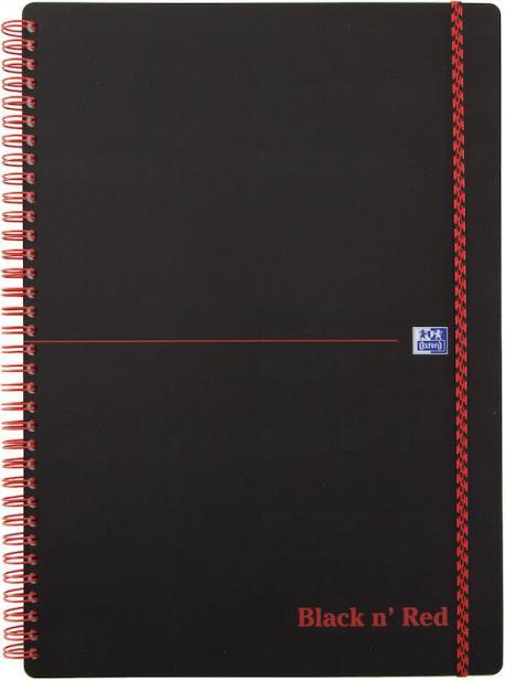 Image du produit Oxford Noir et rouge (A4, À rayures, Couverture souple)