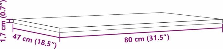 Image du produit vidaXL Tischplatte (141 x 80 cm)