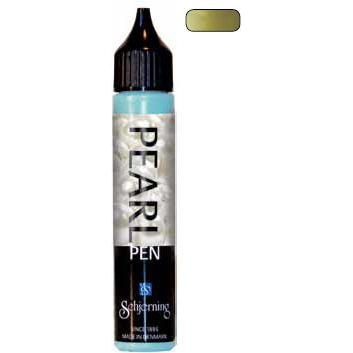Thumbnail - Schjerning, Künstlerfarbe + Bastelfarbe, Perlentropfenfarbe Pearl Pen 28 ml, Khaki (Khaki, 28 ml)