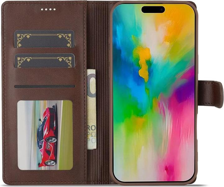Produktbild LC.Imeeke iPhone 16 Pro - Leder Etui Hülle (Apple iPhone 16 Pro)