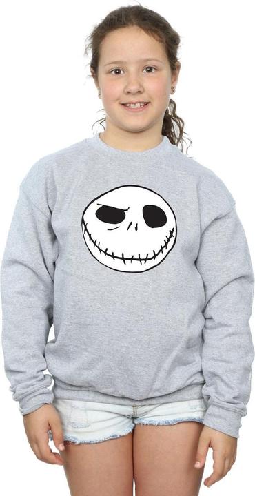 Actual product image Disney Girls Nightmare Before Christmas Jack's Big Face Sweatshirt (128)