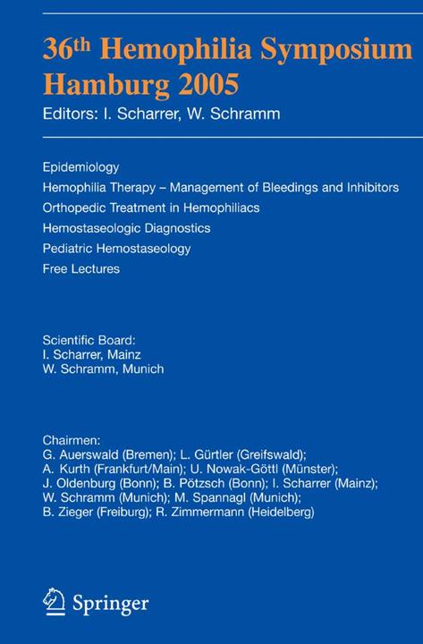 Energie-Label 36th Hemophilia Symposium Hamburg 2005 (Deutsch, Inge Scharrer, Wolfgang Schramm, 2006)