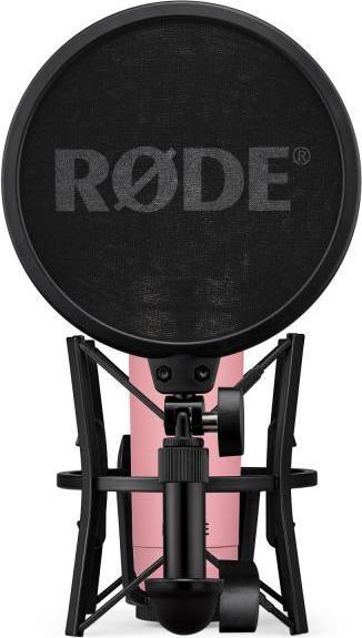 Produktbild RØDE NT1 Signature Pink Studio-Mikrofon Rosa mit PSA-1+ Plus Gelenkarm-Stativ Schwarz