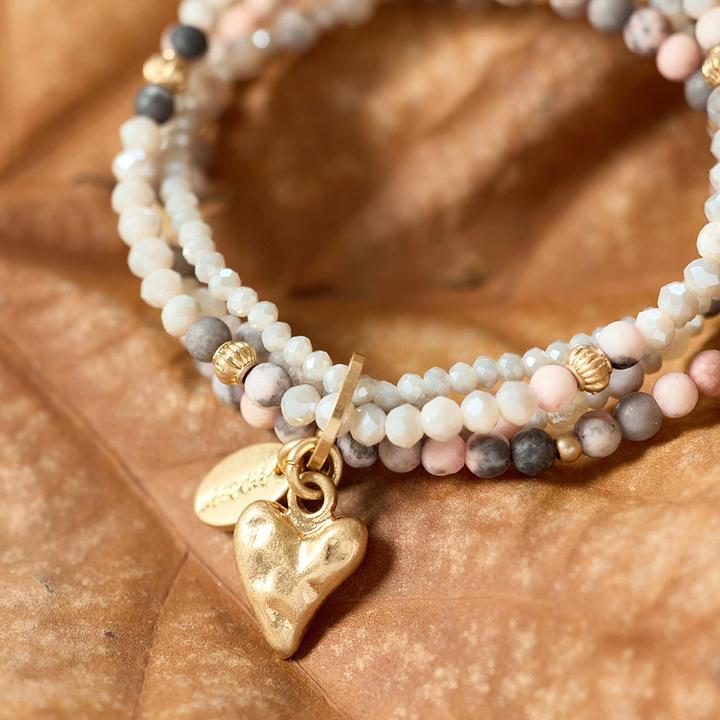 Immagine prodotto Andreani Bracciale con vera Spectrolite (8 cm, Rosa)