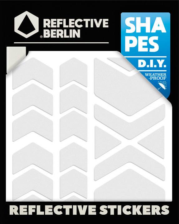 Actual product image Reflective Berlin Reflective helmet stickers