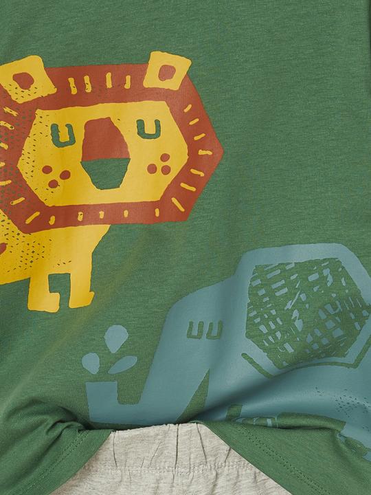 Image du produit Vertbaudet 2er-Pack Jungen Sommer-Schlafanzüge, Savannentiere mit Recycling-Baumwolle (98)