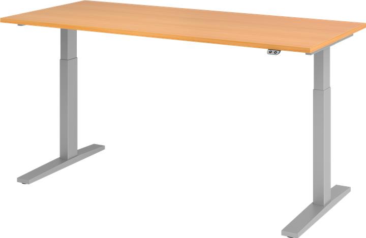 Produktbild Hammerbacher UPLINER-K-Schreibtisch, elek. verstellb,700-1200mm, BxT 1800x800mm, Buche-Dekor (1800 x 800 x 700 mm)