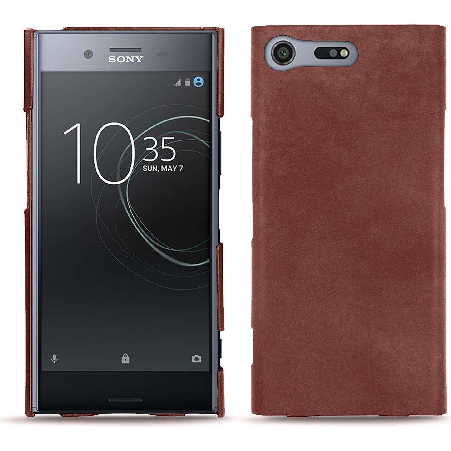 Noreve Lederschutzhülle (Sony Xperia XZ Premium), Smartphone Hülle, Rot