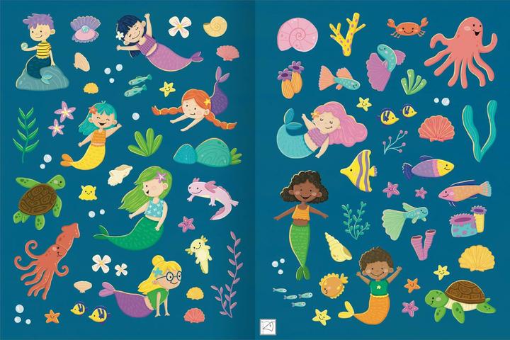 Produktbild Erstes Stickern Metallic – Meerjungfrauen