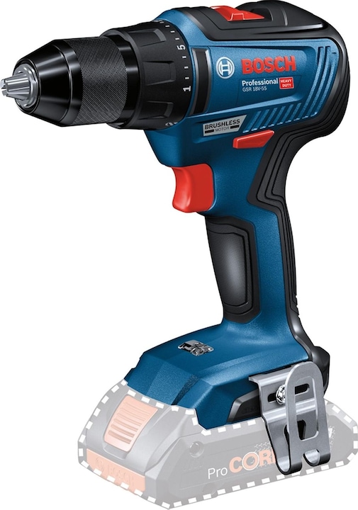 Bosch Professional GSR 18V-55 (Akkubetrieb)