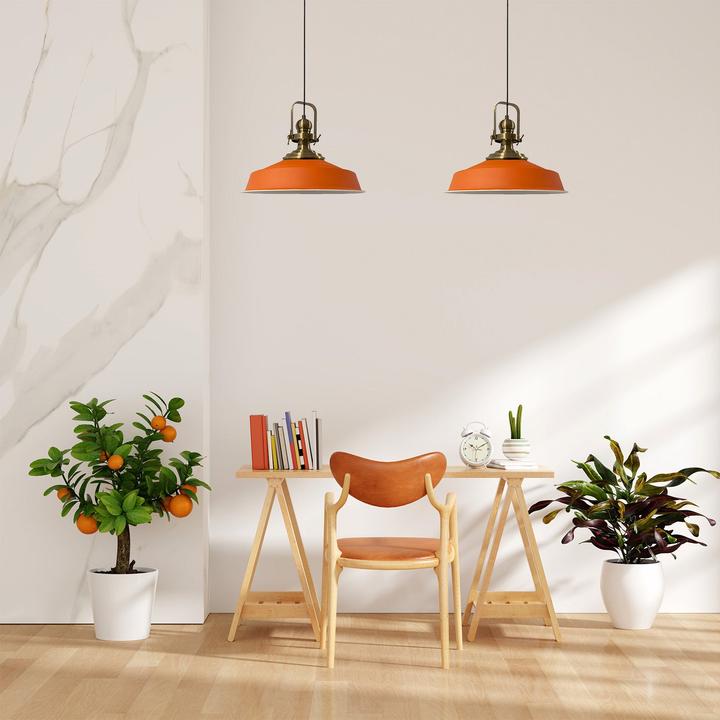 Productafbeelding Bamyum Asletl Pendelleuchte Orange x2 Flamme (E27)