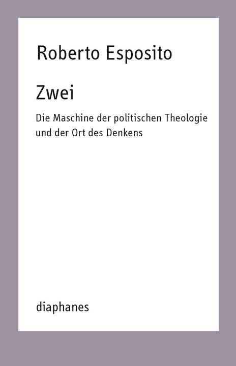Produktbild Zwei (Deutsch, Roberto Esposito, 2018)