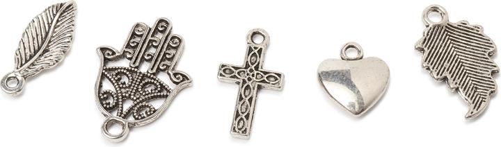 Immagine prodotto VBS Ciondolo mix "Give me five", set da 5 (Metallo)