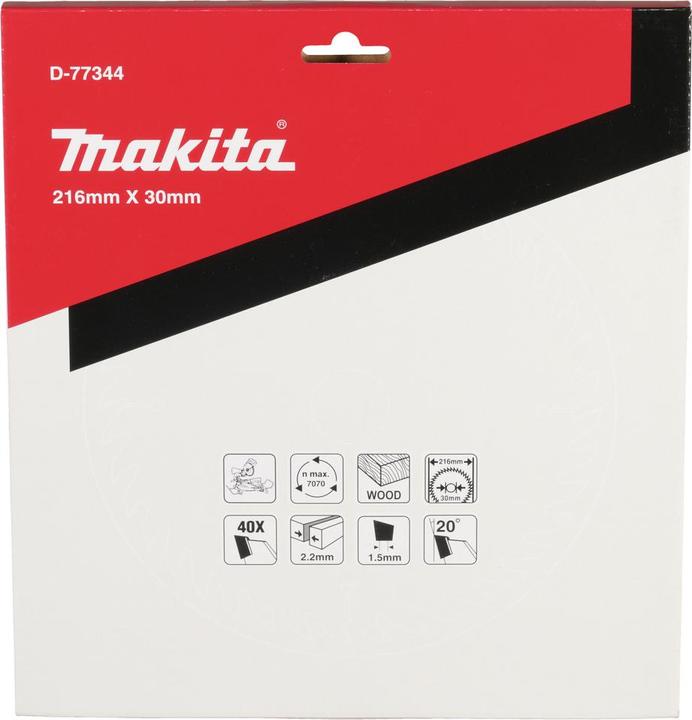 Actual product image Makita Kreissägeblatt TCT 216x30x40Z