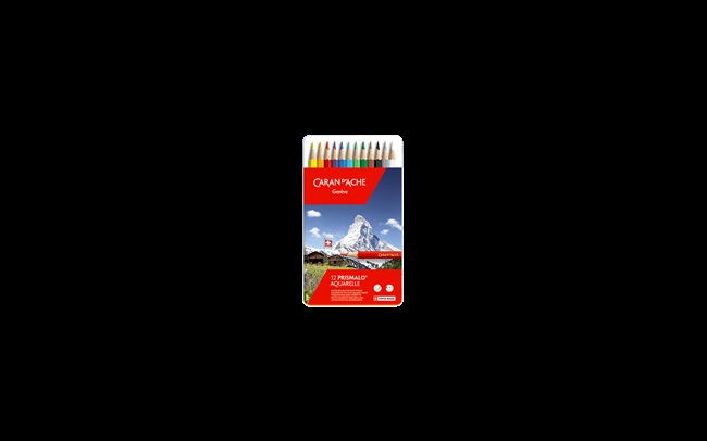 Produktbild Caran d'Ache Prismalo Aquarelle Metallschachtel (Mehrfarbig, 12 x)