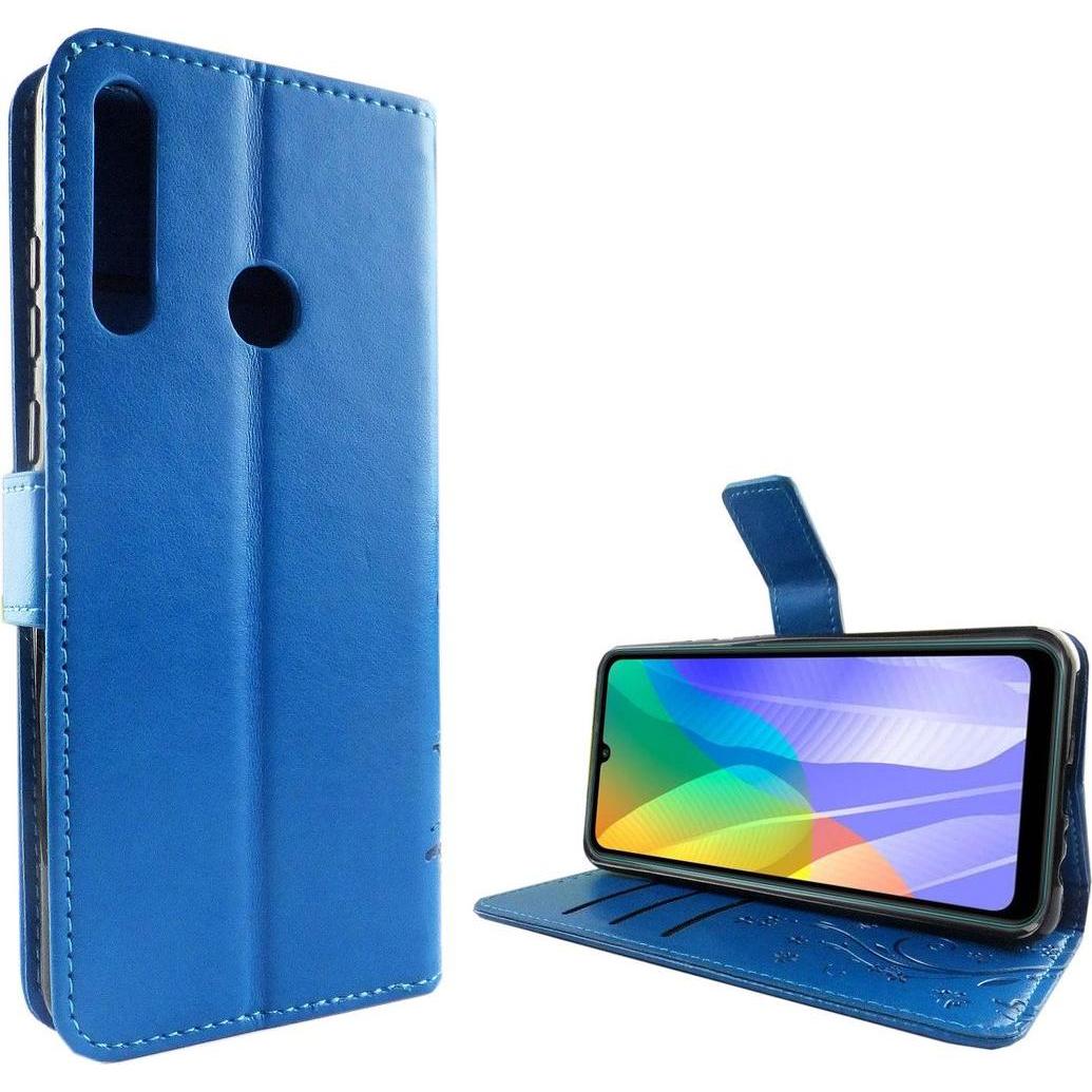 König Design Hülle Handy Schutz für Huawei Y6p Case Cover Tasche Wallet Etui Handyhülle Neu (Huawei Y6p), Smartphone Hül...
