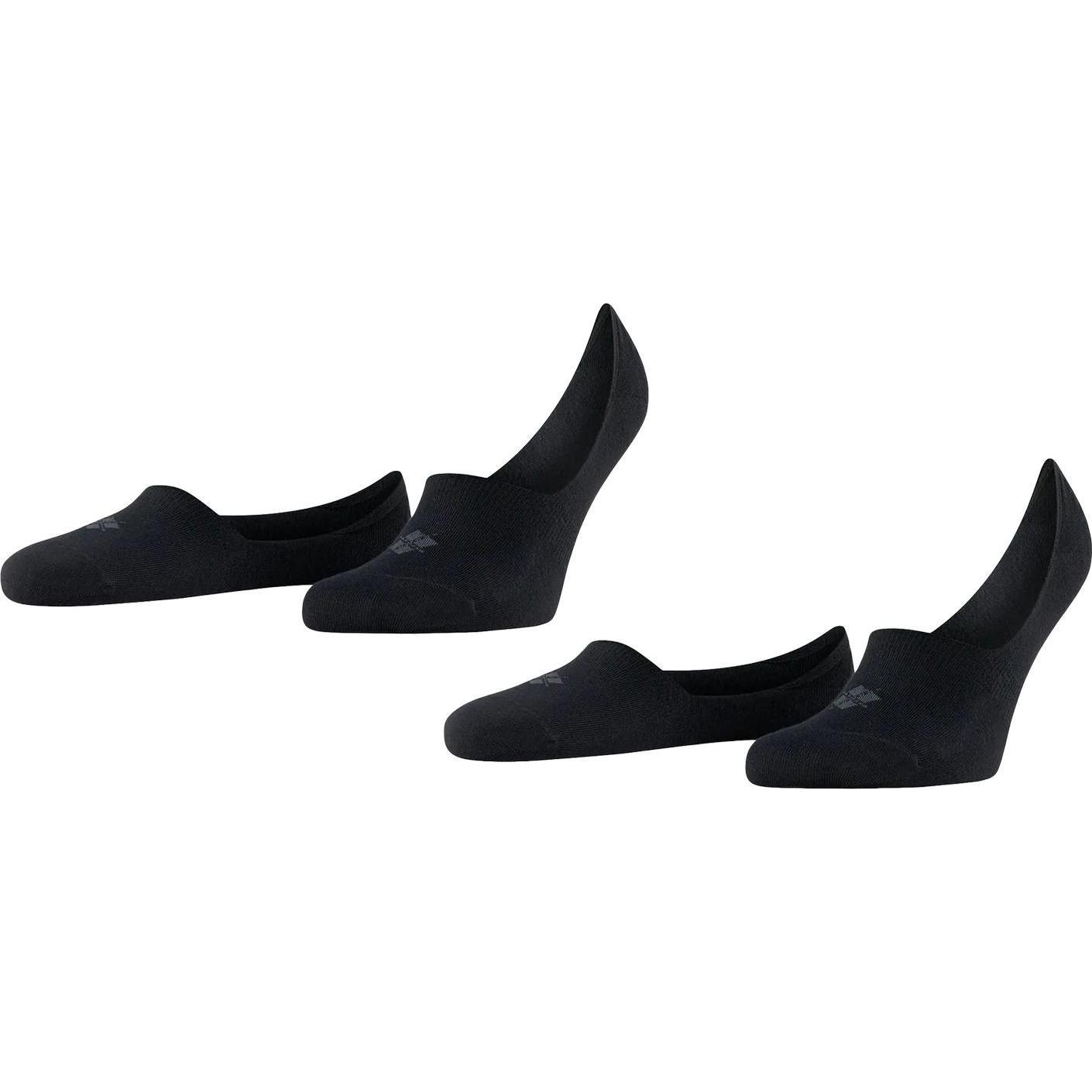 Burlington, Herren, Socken, Füsslinge "Everyday", Schwarz, (2er Pack, 45 - 46)